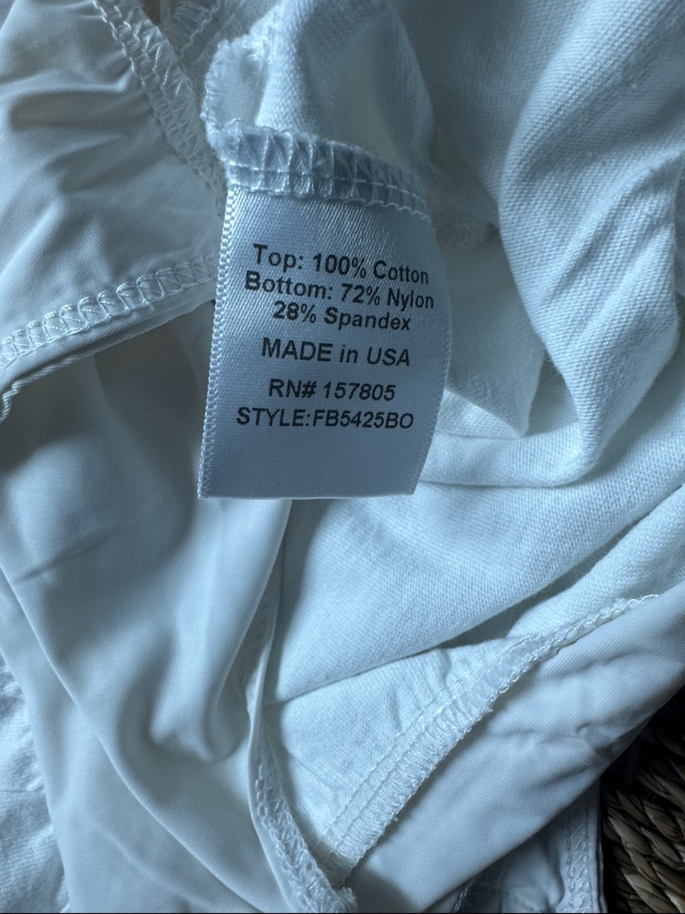 ambition White Sleeveless Bodysuit - Picture 3 of 5